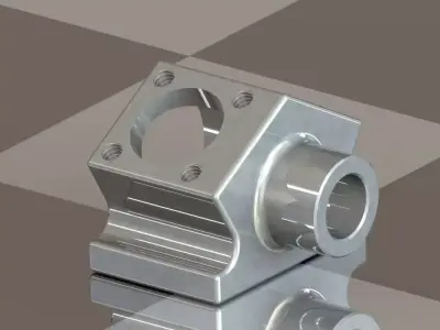Miniature engine block Free 3D model