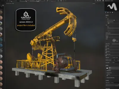 Rusty Oil Well 3D model