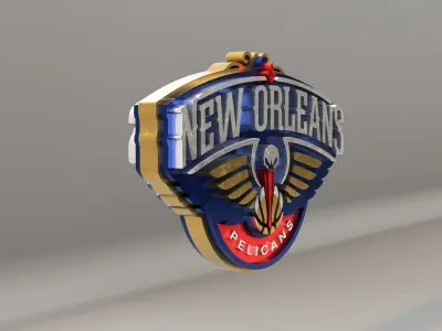 NBA New Orleans Pelicans Logo 3D model