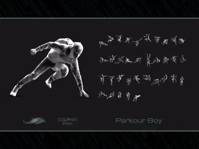 Parkour Boy 3D print model