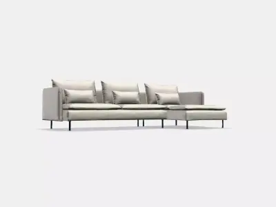 SODERHAMN 4-seat sofa 8 Low-poly 3D model