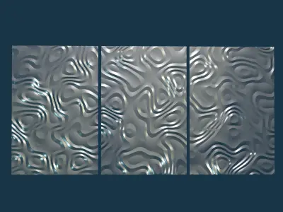 3D MODEL OF DECORATIVE WALL PANEL FOR CNC ROUTER OR 3D PRINTER 3D print model