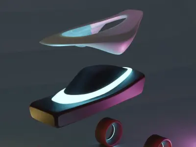 Cyberpunk Car 3D model purchase