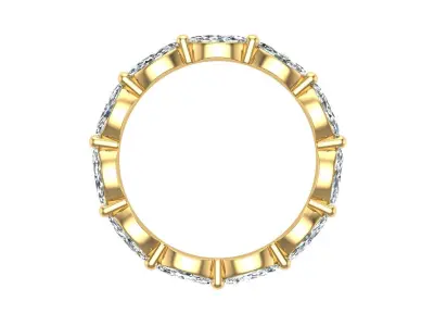 Eternity Band With Marquise Stones 3D print model