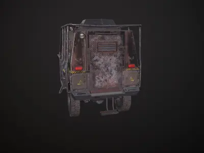 Jeep Concept Low-poly 3D model