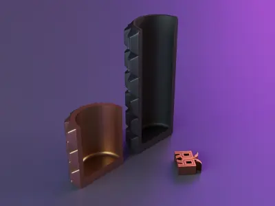 Patterned cylindrical vase 3D print model