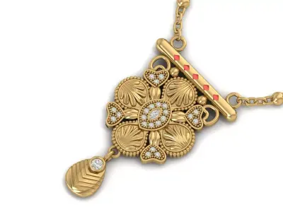Pendant Necklace 3D print model 18