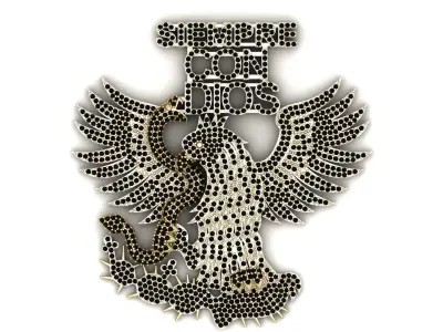 Hip Hop Eagle Pendant 3d Printable Model 3D print model