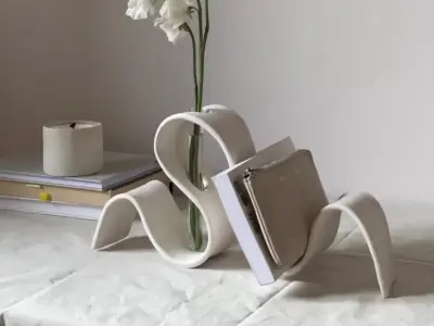 Book Stand Low-poly 3D model