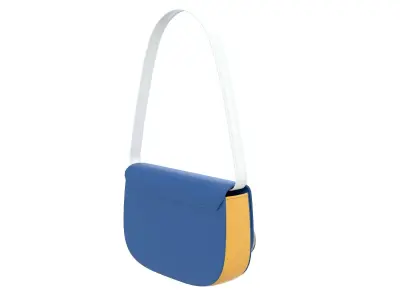 Diesel 1DR logo-plaque Bag Blue Low-poly 3D model