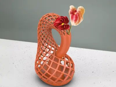 Klein Bottle Vase - Minimalist Floral Vase 3D print model