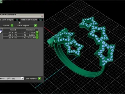 Star Ring 3D print model buy