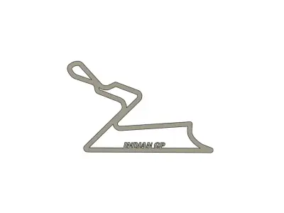2025 Indian MotoGP Racing Track 3D print model