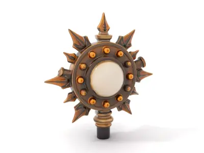 Golden Scepter model pack Low-poly 3D model