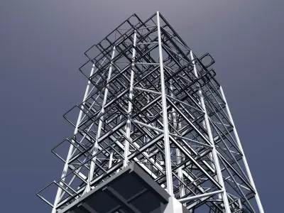 Industrial tower 25i29 3D model