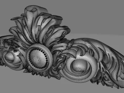 decor ornate crown 3D model