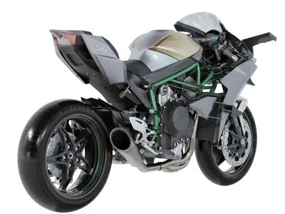 Kawasaki Ninja H2R 2023 3D model