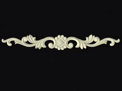Central decor ornament for furniture 3D model 431