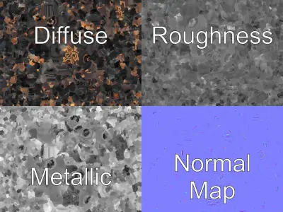 Rusty BurntOut Car Wasteland Vehicle model pack Low-poly 3D model