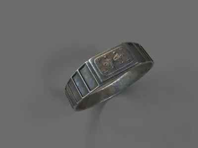 High-Quality 3D Ring Model Low-poly 3D model 27
