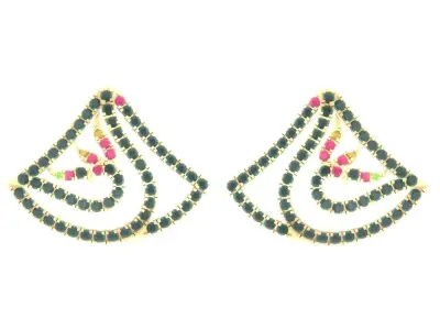 Luxury earrings for 3D printing 3D print model 6