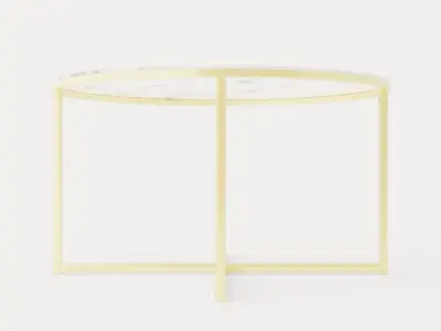 Nelly Coffee Table 80 Cm Around Low-poly 3D model