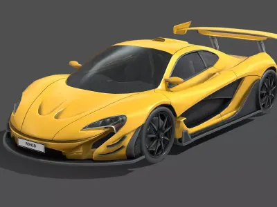 McLaren P1 2016 Low-poly 3D model