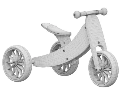Kinderfeets  2in1 Tricycle and bike  Free 3D model