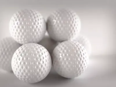 Plastic Golf Ball 3D model