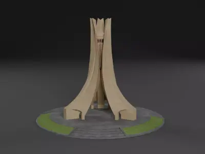 Maqam Echadid - Algeria 3D model