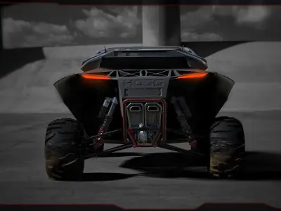 UTV CONCEPT Low-poly 3D model