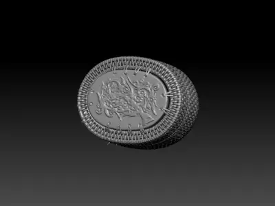 3d container model silver jewelry box 3D model