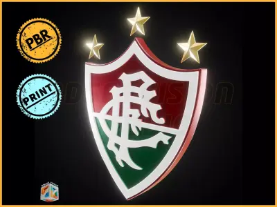 Fluminese FC logo - Cinematic - 3D print 3D model