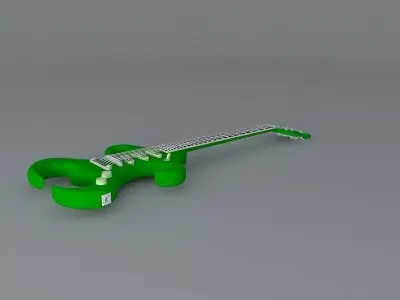 Gumby's guitar Free 3D model
