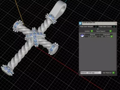 cross 3D print model 14