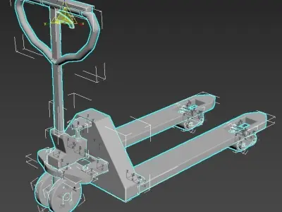 hydraulic truck Low-poly 3D model
