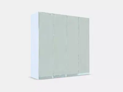 PAX - REINSVOLL Wardrobe combination Low-poly 3D model