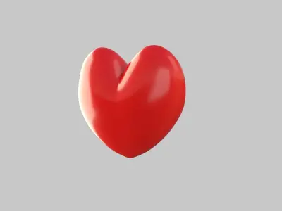 Heart icon v 13 3D model