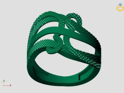 Women Plain Ring STL Models Womens Ring 3dmodels 3D print model 3D print model 53