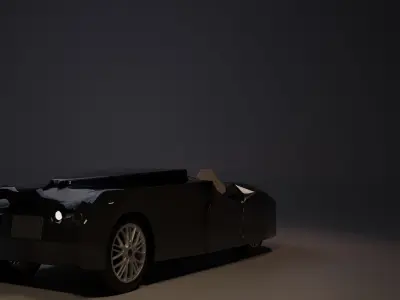 JAGUAR XK120  car 3d model 3D model