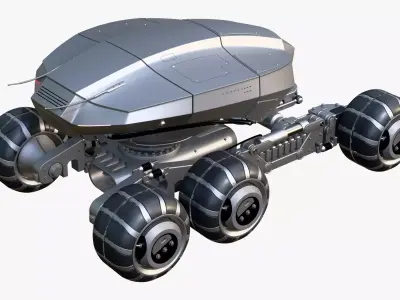 SciFi Exploration Rover Vehicle M1 3D model