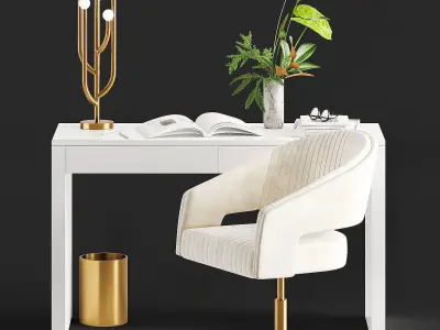 CB2 Office set 3D model