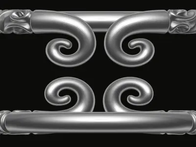 Patterned bbangle 3 3D print model