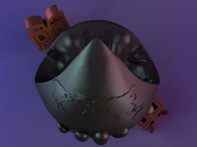 Dubai decoration statue stand 3D print model