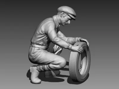 CAR MECHANIC VINTAGE 3D print model