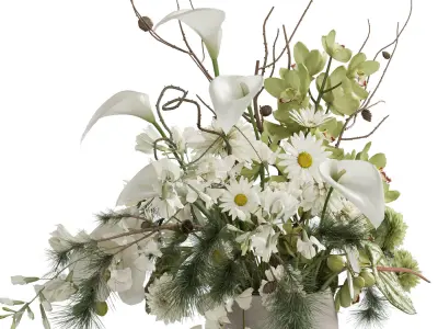 Flower In Vase 75 3D model