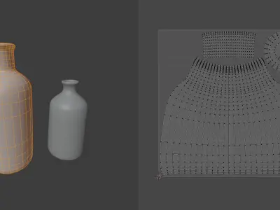 Package with Decorative Vases  3D model