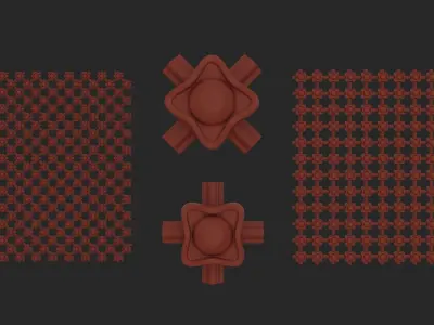 Modular Ornament Grids  3D print model