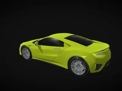 acura-nsx-car 3d model Low-poly 3D model