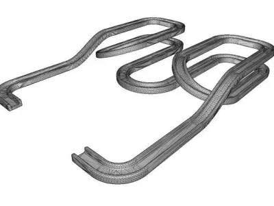 Cartoon Race Track Low-poly 3D model